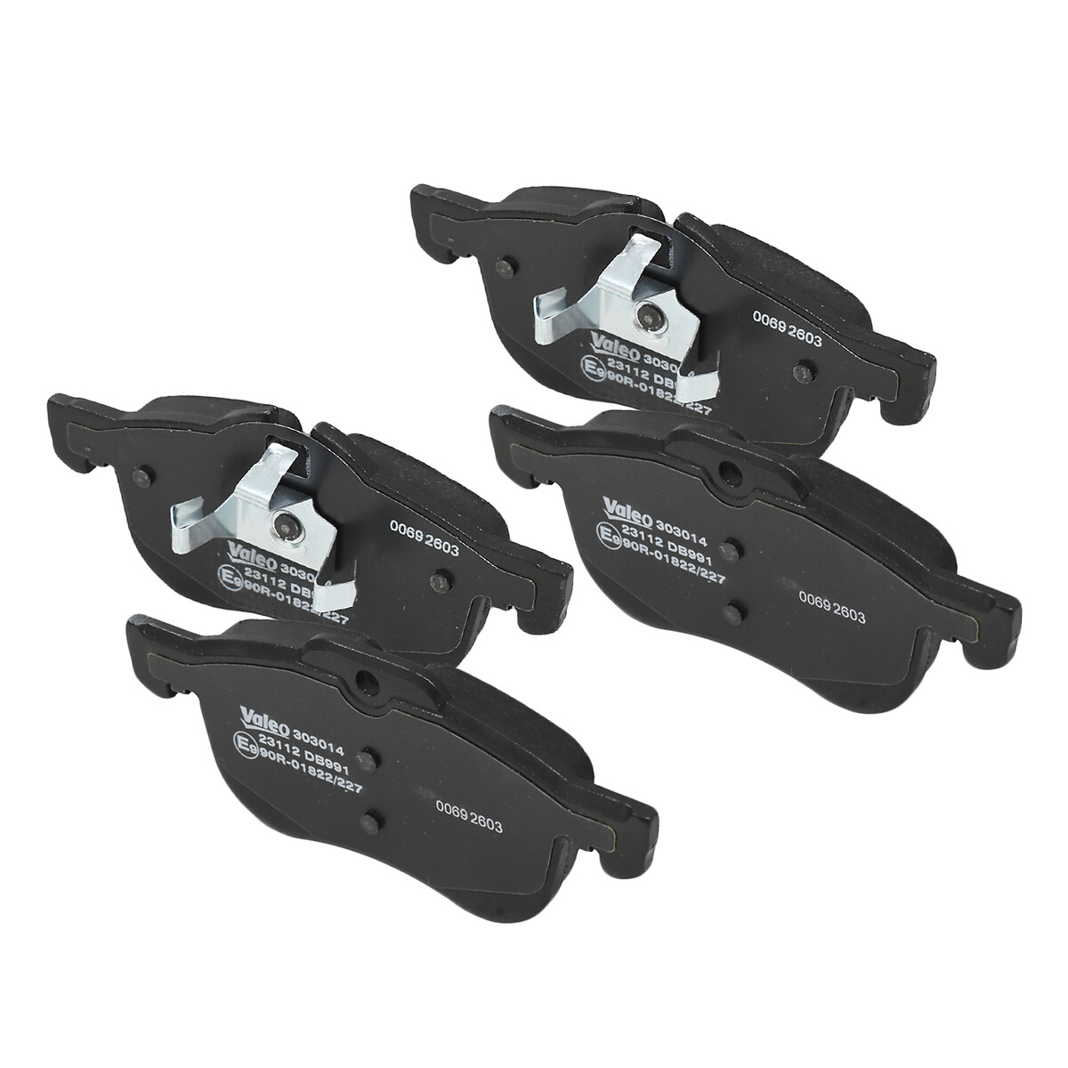 VALEO Bremseklodser 303014 foraksel for MG (SAIC) ROVER