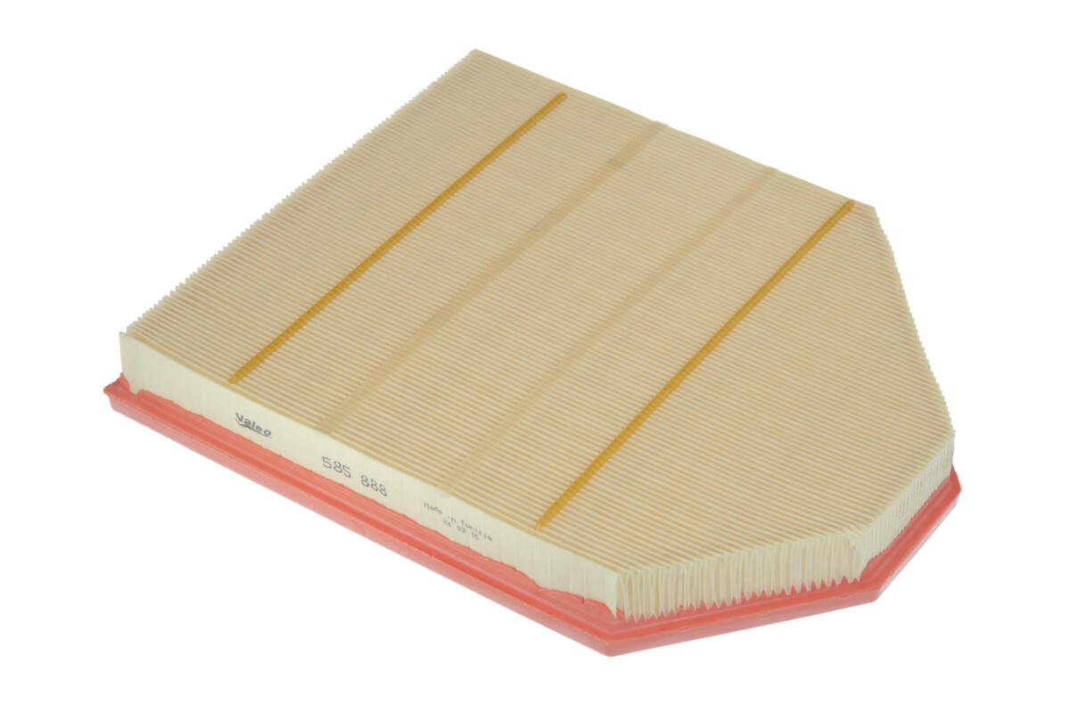 VALEO Luftfilter 585888 Filterindsats weight_kg_212|Vægt [kg]|0,37 height_mm_209|Højde [mm]|38 length_mm_203|Længde [mm]|313 width_mm_206|Bredde [mm]|