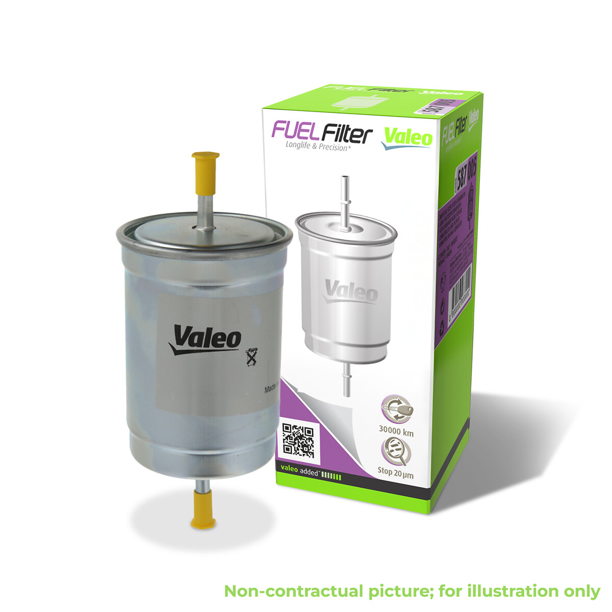 VALEO Brændstof-filter 514081 Lednings 246mm for VOLVO