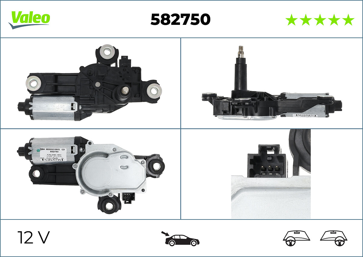 VALEO Viskermotor 582750 bag for VOLVO