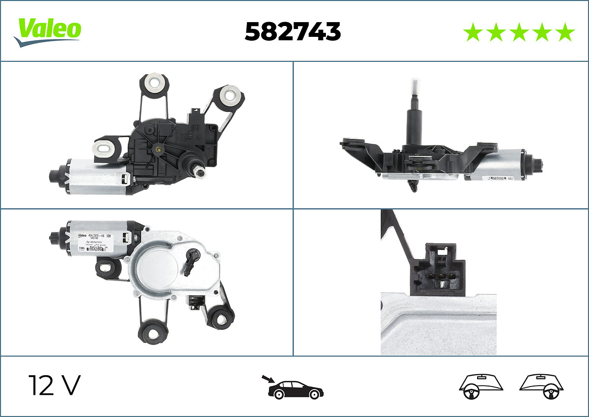 VALEO Viskermotor 582743 bag for FORD