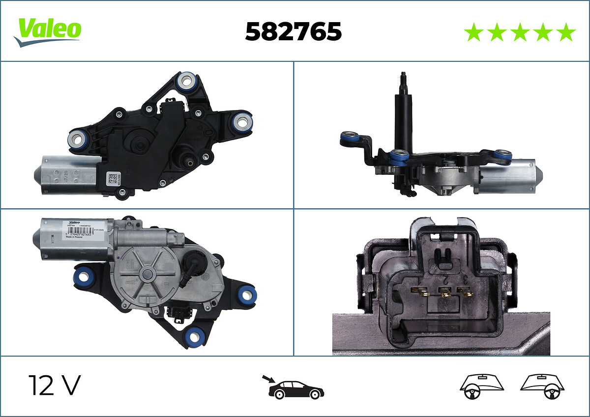 VALEO Viskermotor 582765 bag for VOLVO