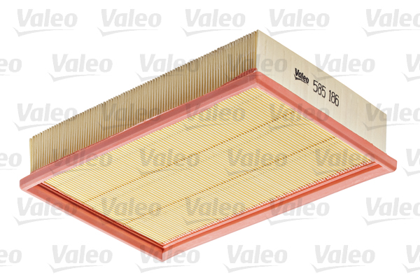 VALEO Luftfilter 585186 Filterindsats length_mm_203|Længde [mm]|284 width_mm_206|Bredde [mm]|190 height_mm_209|Højde [mm]|50 weight_kg_212|Vægt [kg]|0