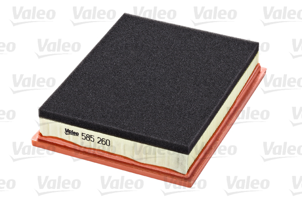 VALEO Luftfilter 585260 Filterindsats length_mm_203|Længde [mm]|217 width_mm_206|Bredde [mm]|168 height_mm_209|Højde [mm]|51 supplementary_articleinfo