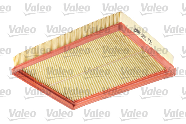 VALEO Luftfilter 585735 Filterindsats length_mm_203|Længde [mm]|258 width_mm_206|Bredde [mm]|201 height_mm_209|Højde [mm]|44 weight_kg_212|Vægt [kg]|0