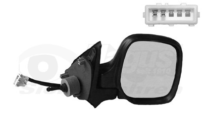 VAN WEZEL Sidespejl 0903814 højre for CITROËN CITROËN/PEUGEOT