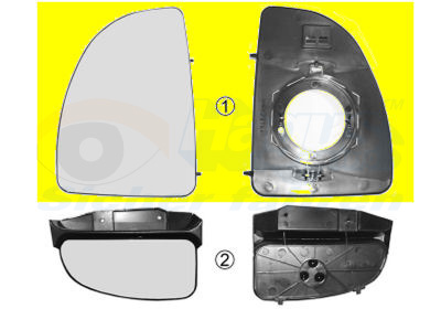 VAN WEZEL Spejlglas, udvendig spejl 1747831 venstre for FIAT FIAT / LANCIA