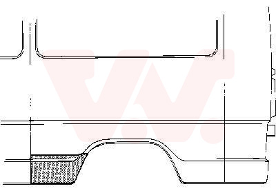 Bagskærm / Karrosseriside, VAN WEZEL, bagved til højre, b.la. til Mercedes-Benz