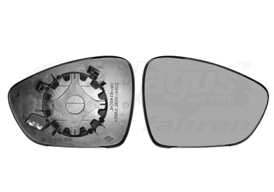 Spejlglas, udvendig spejl, VAN WEZEL, højre, b.la. til DS~Peugeot~Citroën