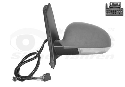 VAN WEZEL Sidespejl 5895807 venstre for VW