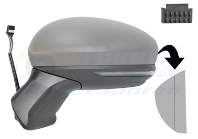 VAN WEZEL Sidespejl 4403807 venstre for MITSUBISHI RENAULT
