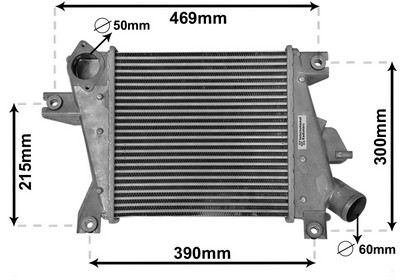 VAN WEZEL Ladeluftkøler 13014700 for NISSAN