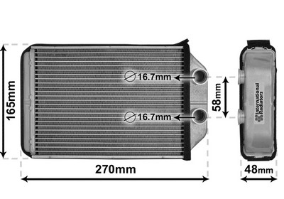 VAN WEZEL Varmeelement, kabinevarme 03006393 for AUDI