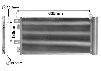 VAN WEZEL Kondensor, klimaanlæg 06005256 for BMW