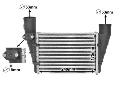 VAN WEZEL Ladeluftkøler 03004112 for VW VAG