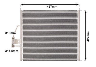 VAN WEZEL Kondensor, klimaanlæg 06005213 for BMW