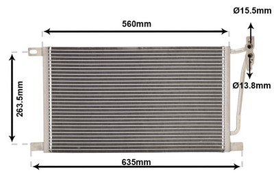 VAN WEZEL Kondensor, klimaanlæg 06005215 for BMW