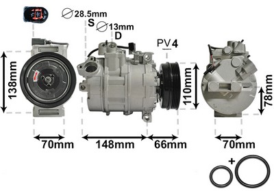 VAN WEZEL Kompressor, klimaanlæg 0300k226 for AUDI