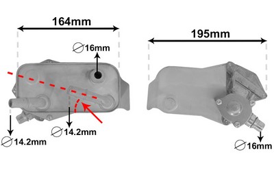VAN WEZEL Oliekøler, automatisk gearkasse 06003350 for BMW