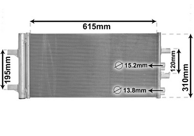 VAN WEZEL Kondensor, klimaanlæg 06015701 for BMW