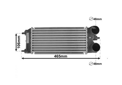VAN WEZEL Ladeluftkøler 18004701 for FORD