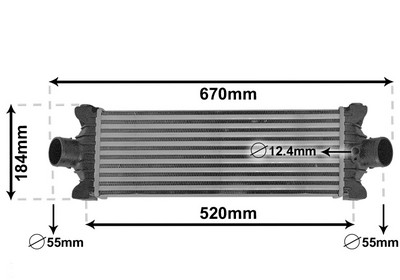 VAN WEZEL Ladeluftkøler 18014710 for FORD