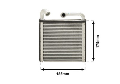 VAN WEZEL Varmeelement, kabinevarme 03016385 for VW ALFA ROMEO