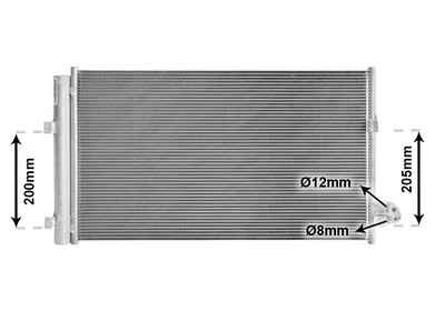 VAN WEZEL Kondensor, klimaanlæg 06015708 for BMW