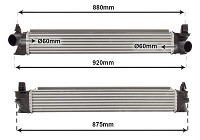 VAN WEZEL Ladeluftkøler 17014713 for FIAT FIAT / LANCIA