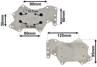 VAN WEZEL Oliekøler, motorolie 03013711 for AUDI VW