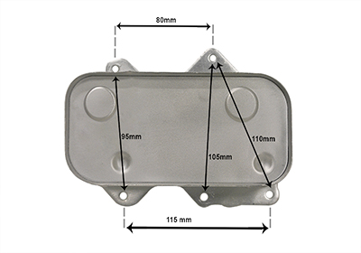 VAN WEZEL Oliekøler, motorolie 58013717 for VW
