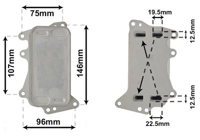 VAN WEZEL Oliekøler, automatisk gearkasse 06003556 for BMW