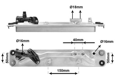 VAN WEZEL Oliekøler, automatisk gearkasse 06003573 for BMW