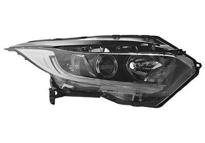 VAN WEZEL Forlygte 2515966 H11/HB3 højre for HONDA