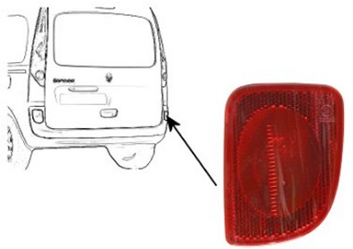 VAN WEZEL Reflektor 4312940 Kofanger for RENAULT MERCEDES-BENZ