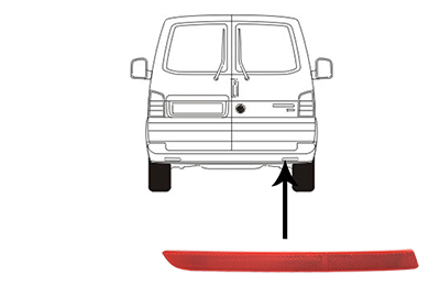 VAN WEZEL Reflektor 5790940 Kofanger for VW