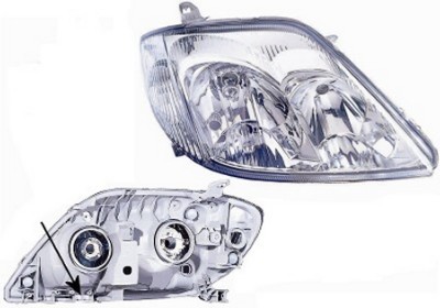 VAN WEZEL Forlygte 5395964 HB3/H7 højre for TOYOTA