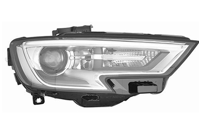 VAN WEZEL Forlygte 0358986 H8 højre for AUDI