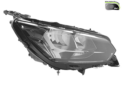 VAN WEZEL Forlygte 4043964v PY21W højre for PEUGEOT