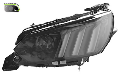 VAN WEZEL Forlygte 4043985v LED venstre for PEUGEOT