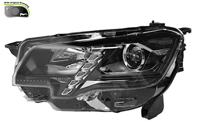VAN WEZEL Forlygte 4091963v H1/H7 venstre for PEUGEOT