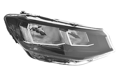 VAN WEZEL Forlygte 5707962 H7 højre for VW