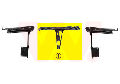 VAN WEZEL Frontpanel 0322663 midten for AUDI
