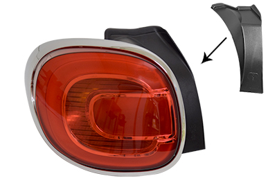 VAN WEZEL Baglygte 1609923 venstre for FIAT