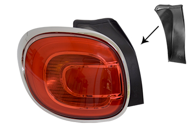 VAN WEZEL Baglygte 1609925 venstre for FIAT
