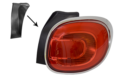 VAN WEZEL Baglygte 1609926 højre for FIAT