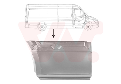 VAN WEZEL Bagskærm / Karrosseriside 2978142 foran akslen for MERCEDES-BENZ