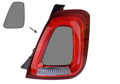 VAN WEZEL Baglygte 1614934 højre for FIAT