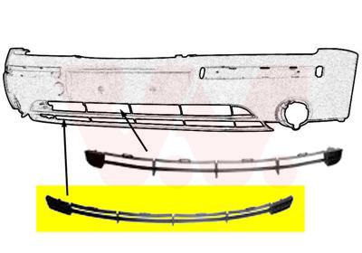 VAN WEZEL Kofangergitter 1828599 foran for FORD