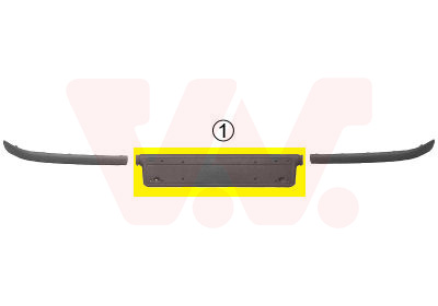 VAN WEZEL Nummerpladeholder 0646580 foran for BMW